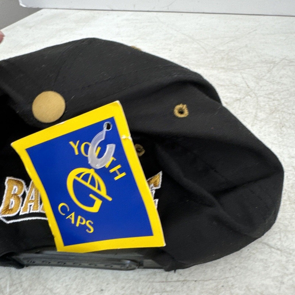 Youth Black and Gold Vintage Baltimore Ravens Two-Tone Snapback Hat - Picture 6 of 11